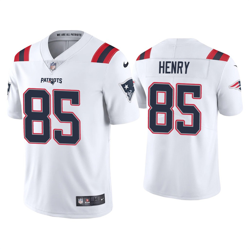 Youth New England Patriots #85 Hunter Henry 2021 White Vapor Untouchable Limited Stitched Jersey Youth New England Patriots #85 Hunter Henry 2021 White Vapor Untouchable Limited Stitched Jersey
